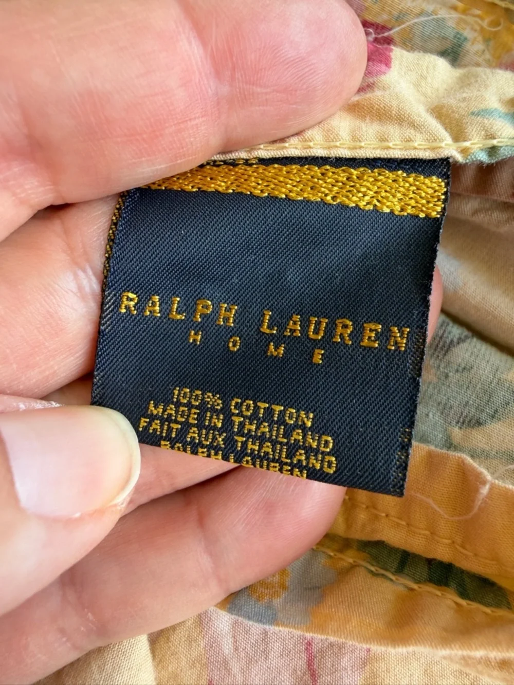 Vintage Ralph Lauren Parsonage Lane 4-Piece Twin Sheet Set Yellow Floral READ